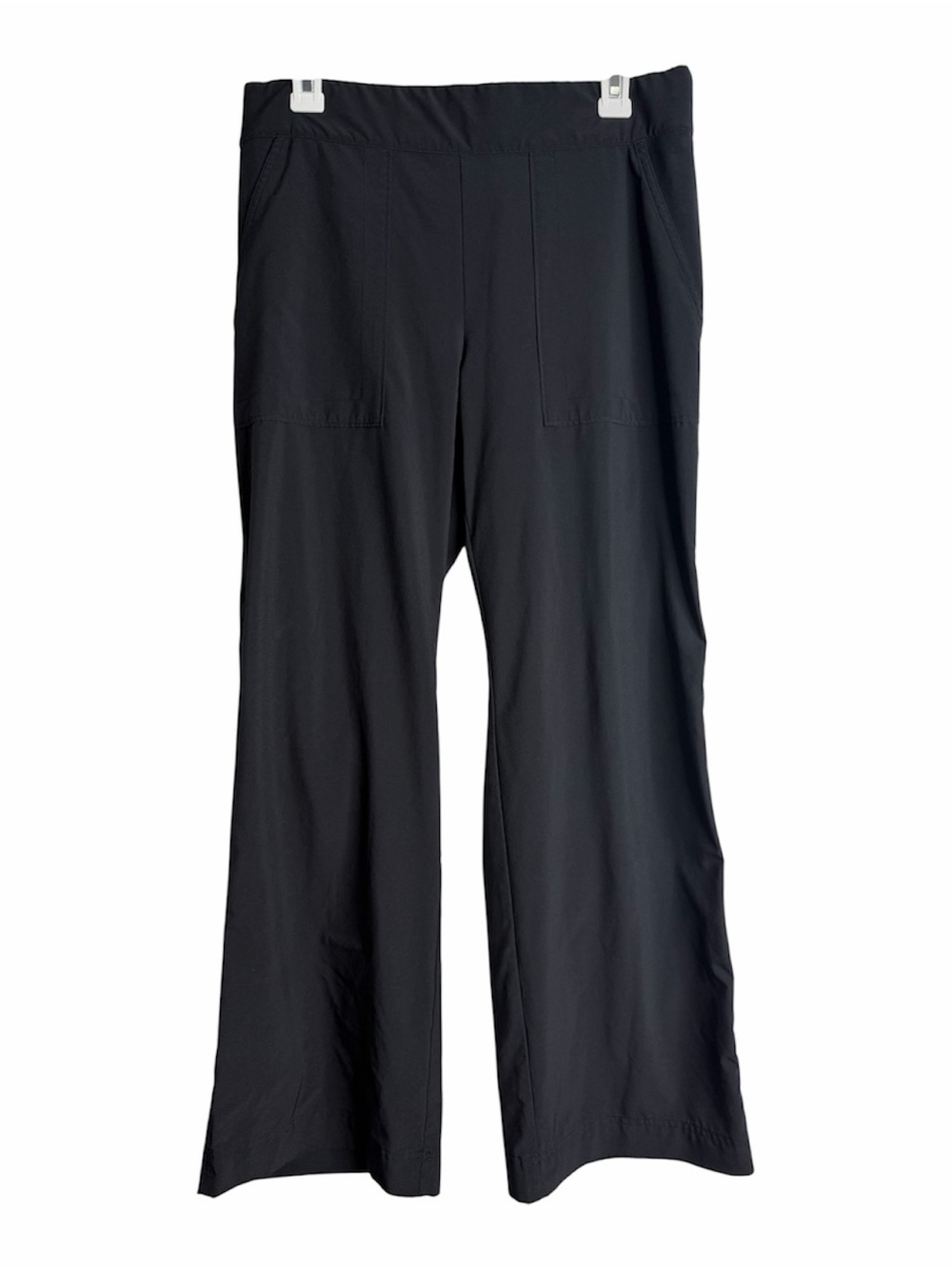Athleta Black Wide-Leg Pants High Rise Stretch Casual Comfort Athleisure Sport